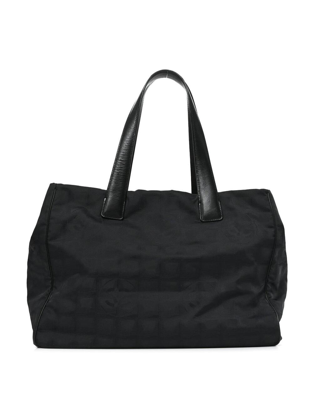Chanel Nylon Medium Travel Tote Black #367050C59B